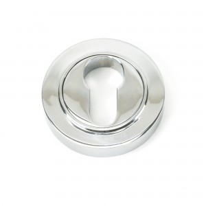 From The Anvil - Polished Chrome Round Euro Escutcheon (Beehive) 45713