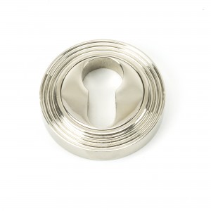 From The Anvil - Polished Nickel Round Euro Escutcheon (Beehive) 45717