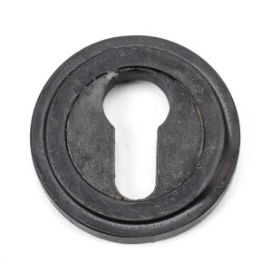 From The Anvil - External Beeswax Round Euro Escutcheon (Art Deco Rose) 45724