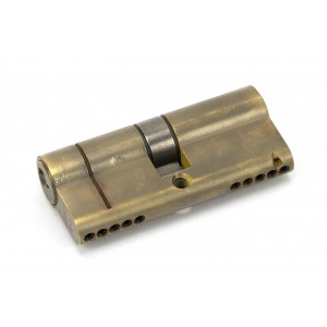 From The Anvil - Aged Brass 35/35 5-Pin Euro Double Cylinder KA 45827