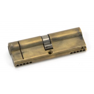 From The Anvil - Aged Brass 45/45 5-Pin Euro Double Cylinder KA 45839