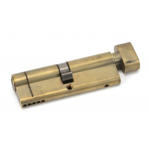 From The Anvil - Aged Brass 45/45 5-Pin Euro Cylinder/Thumbturn 45863