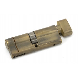 From The Anvil - Aged Brass 40/40 5-Pin Euro Cylinder/Thumbturn KA 45875