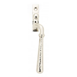 From The Anvil - Polished Nickel Hammered Newbury Espagnolette Fastener - Right Hand - 45917