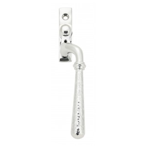 From The Anvil - Polished Chrome Hammered Newbury Espagnolette Fastener - Right Hand - 45919