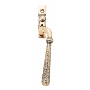 From The Anvil - Polished Bronze Hammered Newbury Espagnolette Fastener - Right Hand - 45923