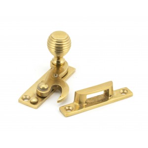 From The Anvil - Polished Brass Beehive Sash Hook Fastener 45935