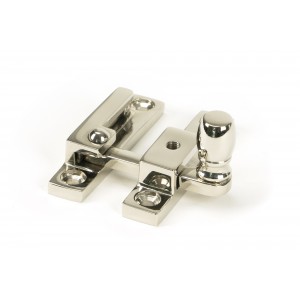 From The Anvil - Polished Nickel Mushroom Quadrant Fastener - Narrow 45998