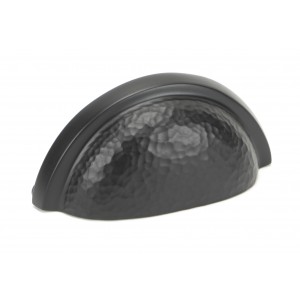 From The Anvil - Aged Bronze Hammered Regency Concealed Drawer Pull 46044