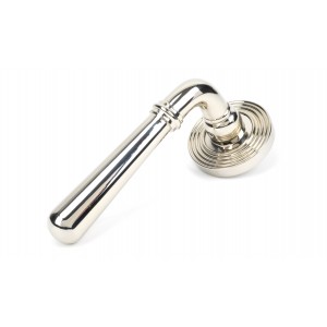 From The Anvil - Polished Nickel Newbury Lever On Rose Set (Beehive) 46059