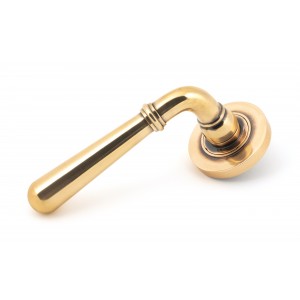 From The Anvil - Polished Bronze Newbury Lever On Rose Set (Plain) 46065