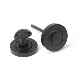 From The Anvil - Aged Bronze Round Thumbturn Set (Plain) 46105