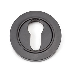 From The Anvil - Aged Bronze Round Euro Escutcheon (Plain) 46121