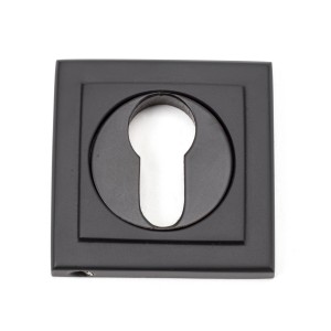 From The Anvil - Aged Bronze Round Euro Escutcheon (Square) 46124