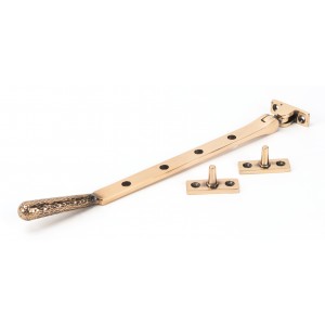 From The Anvil - Polished Bronze 10" Hammered Newbury Stay 46157