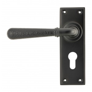 From The Anvil - Aged Bronze Hammered Newbury Lever Euro Set 46224