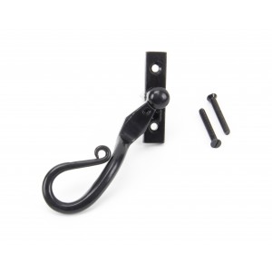 From The Anvil - Black 16mm Shepherd's Crook Espagnolette Fastener - Left Hand - 46234