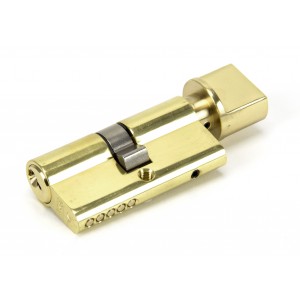 From The Anvil - Lacquered Brass 30/30 5-Pin Euro Cylinder/Thumbturn KA 46269