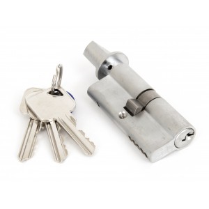 From The Anvil - Satin Chrome 35/35 5-Pin Euro Cylinder/Thumbturn KA 46274