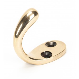 From The Anvil - Polished Bronze Celtic Single Robe Hook 46307