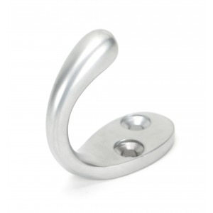 From The Anvil - Satin Chrome Celtic Single Robe Hook 46309