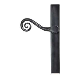 From The Anvil - Black Monkeytail Slimline Lever Espagnolette Latch Set - Left Hand - 46397L