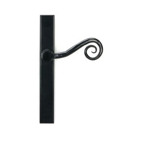 From The Anvil - Black Monkeytail Slimline Lever Espagnolette Latch Set - Right Hand - 46397R