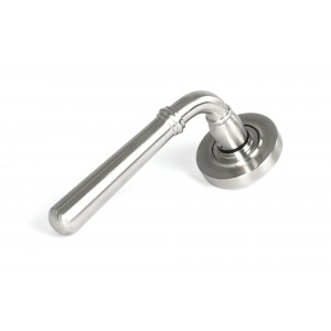 From The Anvil - Satin Marine SS (316) Newbury Lever On Rose Set (Plain) 46510