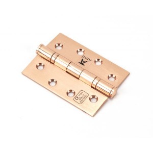 From The Anvil - Polished Bronze 4" Ball Bearing Butt Hinge (Pair) 46526