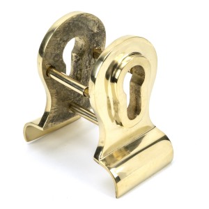 From The Anvil - Polished Brass 50mm Euro Door Pull (BACK TO BACK FIXINGS) 46550