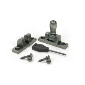 From The Anvil - Pewter Mushroom Brighton Fastener - Narrow (Square) [46612]
