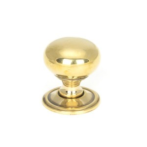 From The Anvil - Aged Brass Mushroom Cabinet Knob - 32mm 46723
