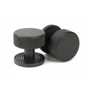 From The Anvil - Aged Bronze Brompton Mortice/Rim Knob Set (Beehive) 46788