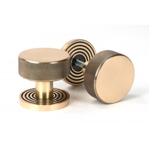 From The Anvil - Polished Bronze Brompton Mortice/Rim Knob Set (Beehive) 46792