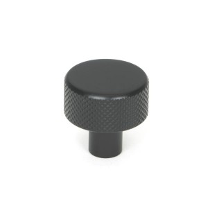 From The Anvil - Matt Black Brompton Cabinet Knob - 25mm (No rose) 46839