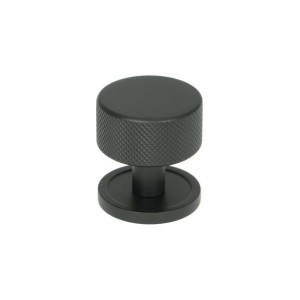 From The Anvil - Matt Black Brompton Cabinet Knob - 32mm (Plain) 46878