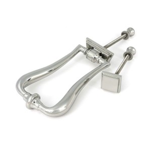 From The Anvil - Polished Marine SS (316) Slimline Art Deco Door Knocker [46939]