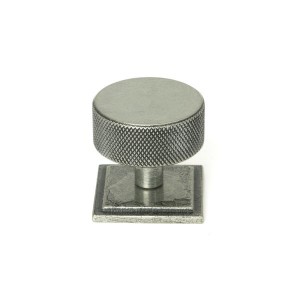 From The Anvil - Pewter Brompton Cabinet Knob - 38mm (Square) 47091