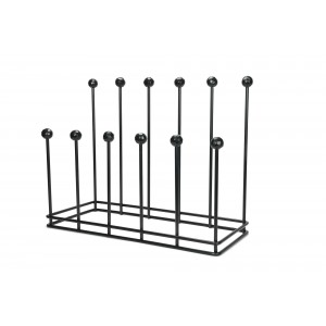 From The Anvil - Matt Black Six Pair Boot Rack 47108
