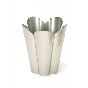 From The Anvil - Smooth Nickel Flora Pot - Small 47121