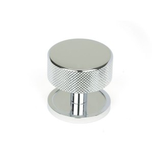 From The Anvil - Polished Chrome Brompton Cabinet Knob - 38mm (Plain) 47141