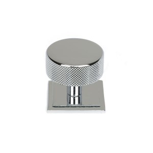 From The Anvil - Polished Chrome Brompton Cabinet Knob - 38mm (Square) 47144