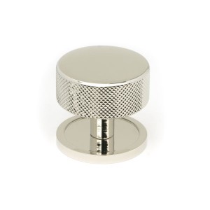 From The Anvil - Polished Nickel Brompton Cabinet Knob - 38mm (Plain) 47145