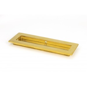 From The Anvil - Polished Brass 175mm Plain Rectangular Pull 47159