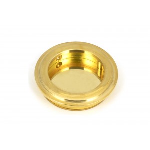 From The Anvil - Polished Brass 60mm Art Deco Round Pull 47165