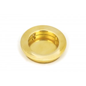 From The Anvil - Polished Brass 60mm Plain Round Pull 47167