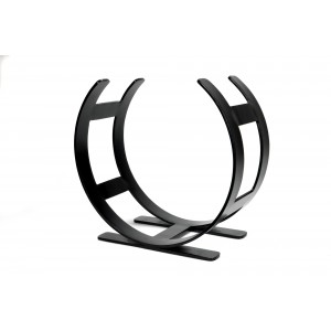 From The Anvil - Matt Black Curved Log Holder - Small 47209