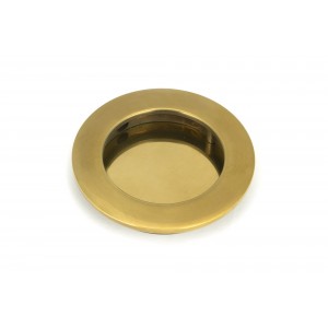 From The Anvil - Aged Brass 75mm Plain Round Pull 48323