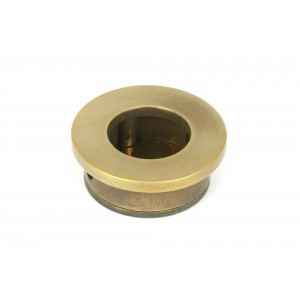 From The Anvil - Aged Brass 34mm Round Finger Edge Pull 48333