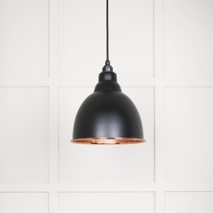 From The Anvil - Smooth Copper Brindley Pendant in Elan Black 49500SEB